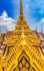 Ornate spire, Loha Prasat, Wat Ratchanatdaram, Worawihan, Bangkok, Thailand. 37 Spires. Art Print